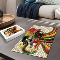 Reggae Soul B.Marley Grungy Puzzle Get Up Stand Up - Wonder Print Shop