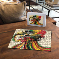 Reggae Soul B.Marley Grungy Puzzle Get Up Stand Up - Wonder Print Shop