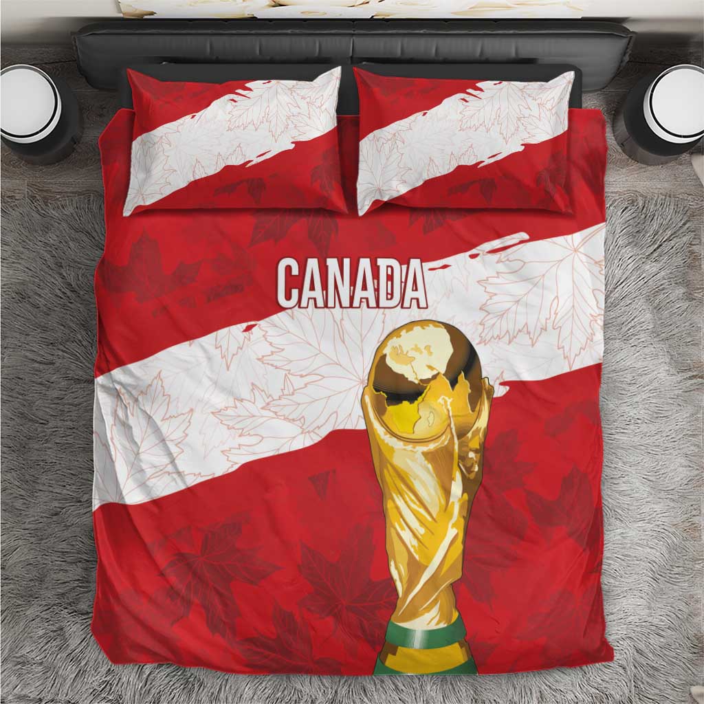 Canada WC2026 Soccer Bedding Set Les Rouges