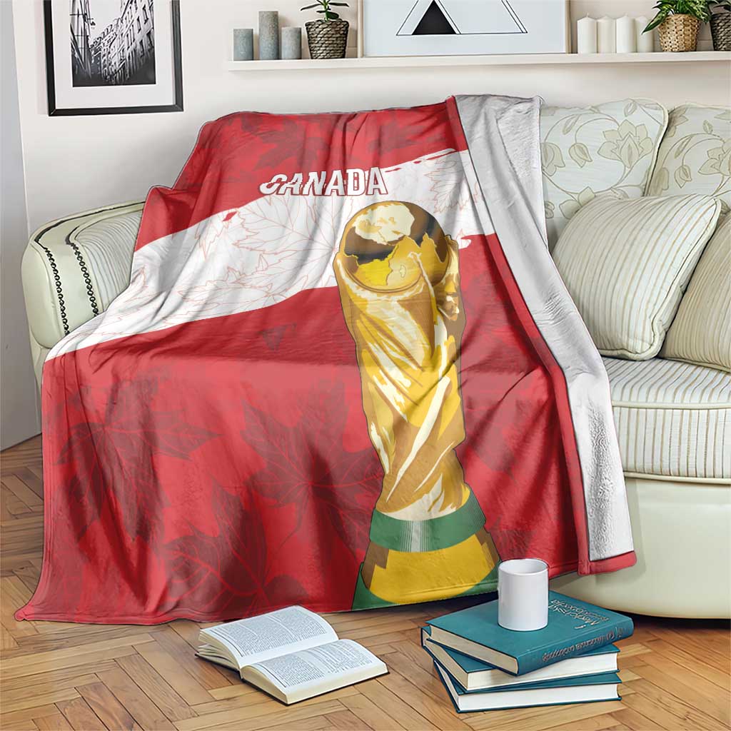 Canada WC2026 Soccer Blanket Les Rouges