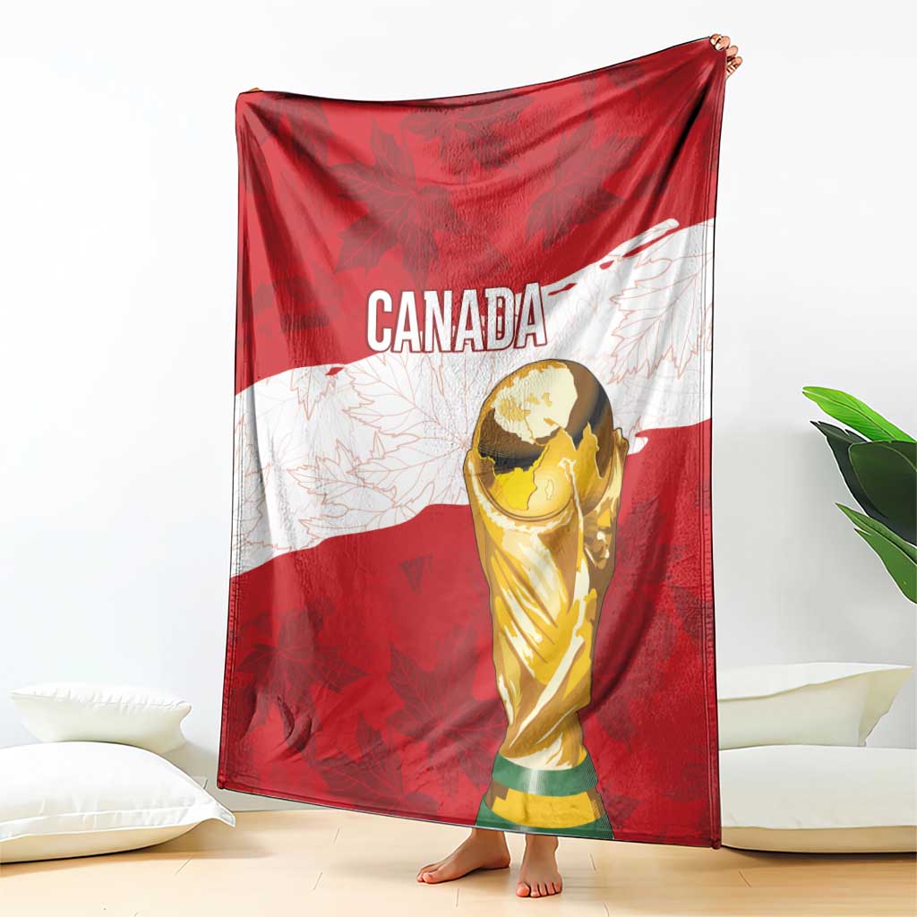 Canada WC2026 Soccer Blanket Les Rouges