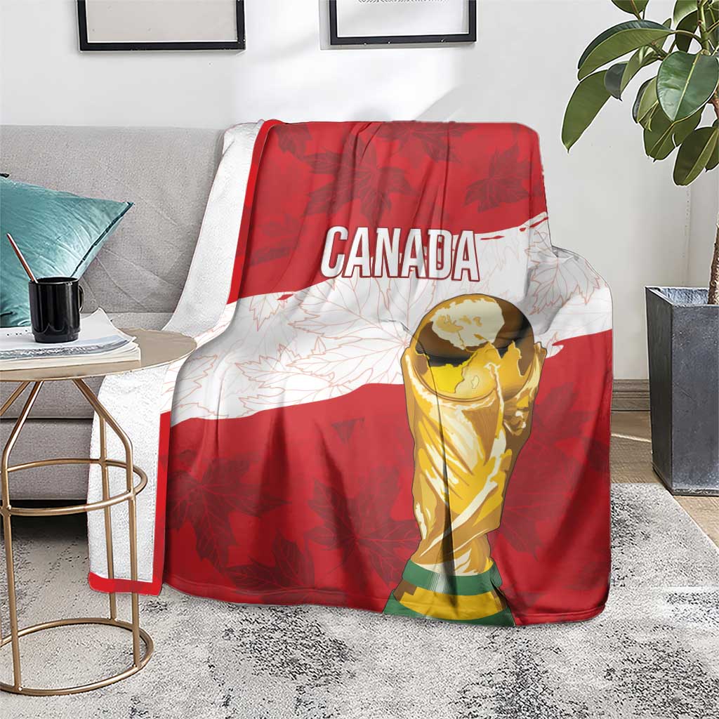 Canada WC2026 Soccer Blanket Les Rouges
