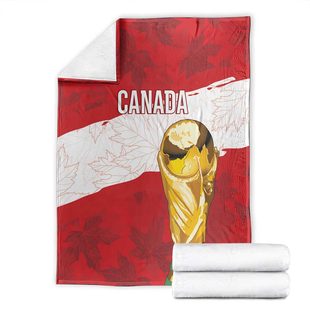 Canada WC2026 Soccer Blanket Les Rouges
