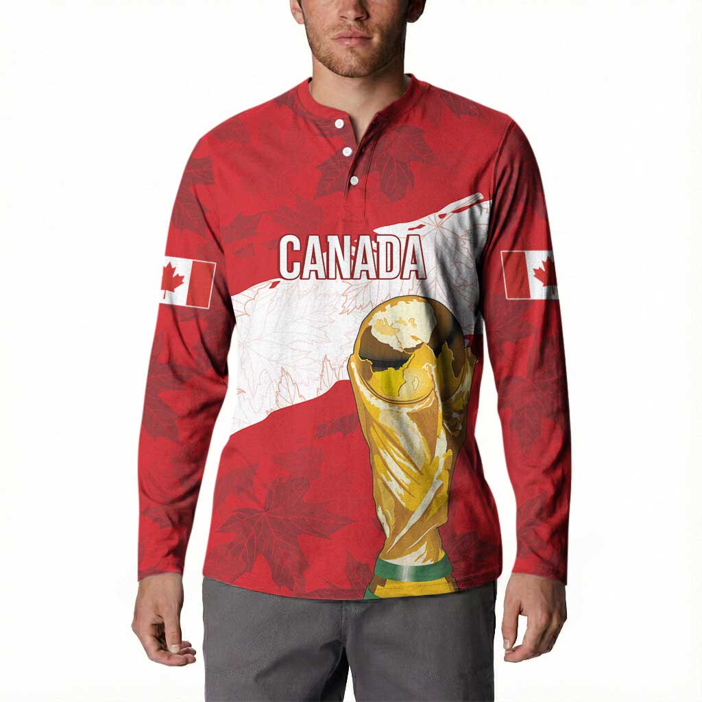 Canada WC2026 Soccer Custom Button Sweatshirt Les Rouges