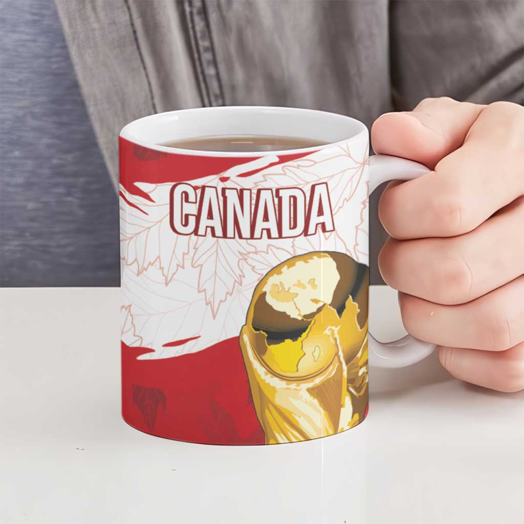 Canada WC2026 Soccer Custom Ceramic Mug Les Rouges