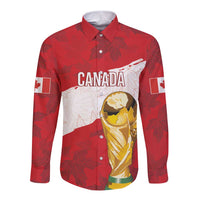 Canada WC2026 Soccer Custom Long Sleeve Button Shirt Les Rouges
