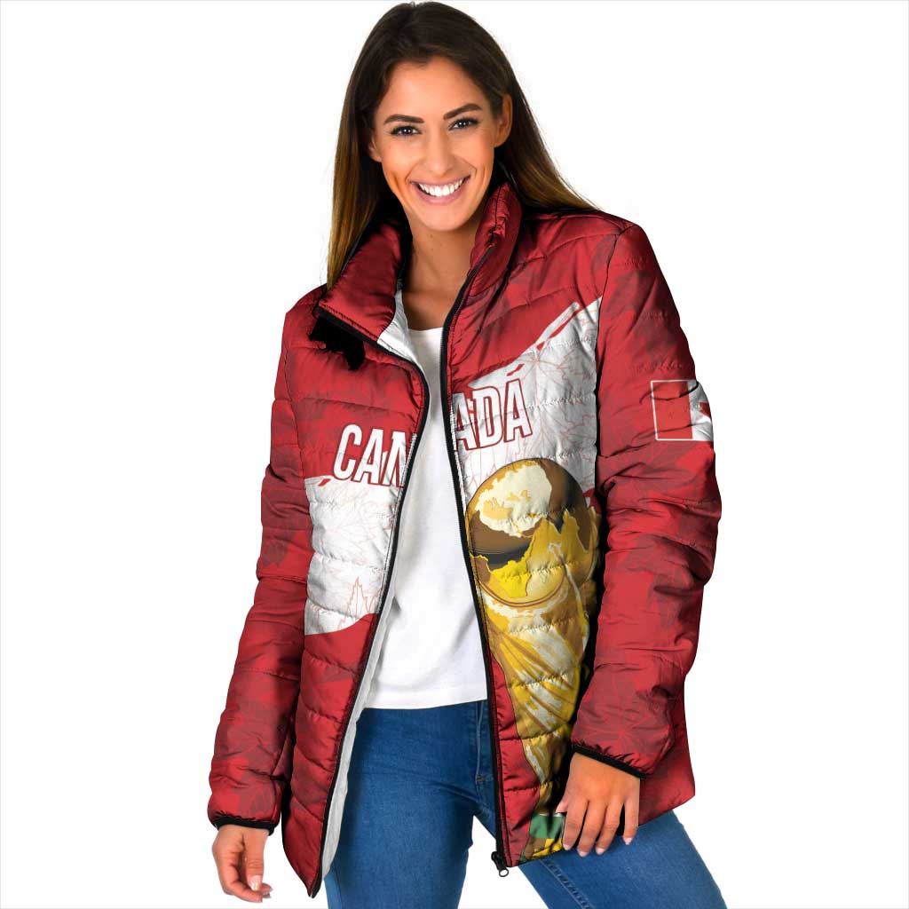 Canada WC2026 Soccer Custom Padded Jacket Les Rouges