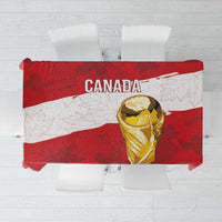 Canada WC2026 Soccer Tablecloth Les Rouges