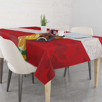 Canada WC2026 Soccer Tablecloth Les Rouges