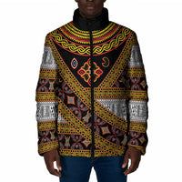 Cameroon Bamenda Toghu Inspired Padded Jacket Classic Motifs