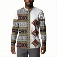 Cameroon Ndop Atoghu Inspired Button Sweatshirt