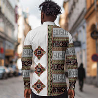 Cameroon Ndop Atoghu Inspired Long Sleeve Button Shirt