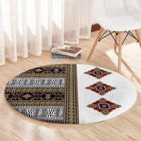 Cameroon Ndop Atoghu Inspired Round Carpet