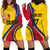 Personalised Colombia Football Hoodie Dress World Cup 2023 Chicas Superpoderosas - Wonder Print Shop