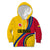 Personalised Colombia Football Kid Hoodie World Cup 2023 Chicas Superpoderosas - Wonder Print Shop