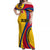 Colombia Football Off Shoulder Maxi Dress World Cup 2023 Chicas Superpoderosas - Wonder Print Shop