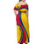 Colombia Football Off Shoulder Maxi Dress World Cup 2023 Chicas Superpoderosas - Wonder Print Shop