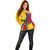 Personalised Colombia Football Off Shoulder Sweater World Cup 2023 Chicas Superpoderosas - Wonder Print Shop