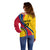 Personalised Colombia Football Off Shoulder Sweater World Cup 2023 Chicas Superpoderosas - Wonder Print Shop