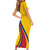 Colombia Football Short Sleeve Bodycon Dress World Cup 2023 Chicas Superpoderosas - Wonder Print Shop