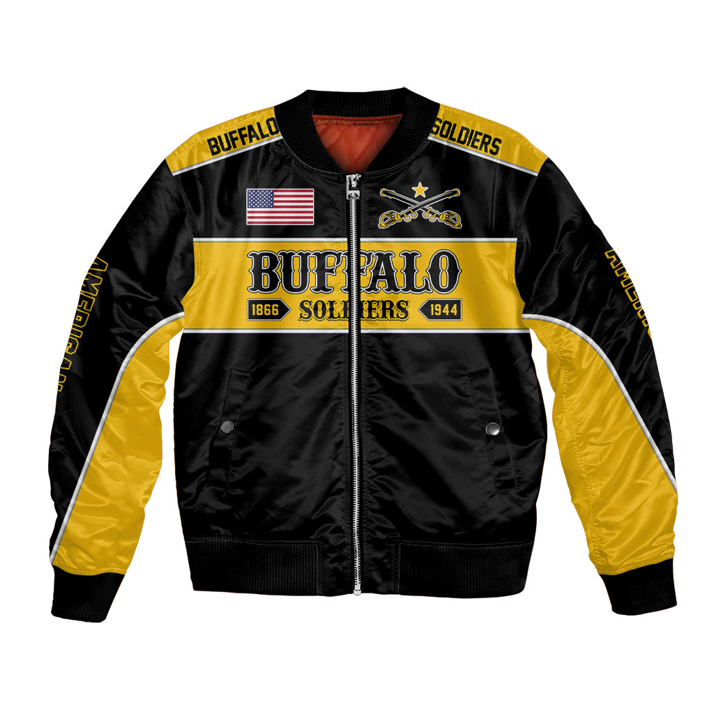 Personalised Buffalo Soldiers Bomber Jacket History of Heroes LT7 - Wonder Print Shop