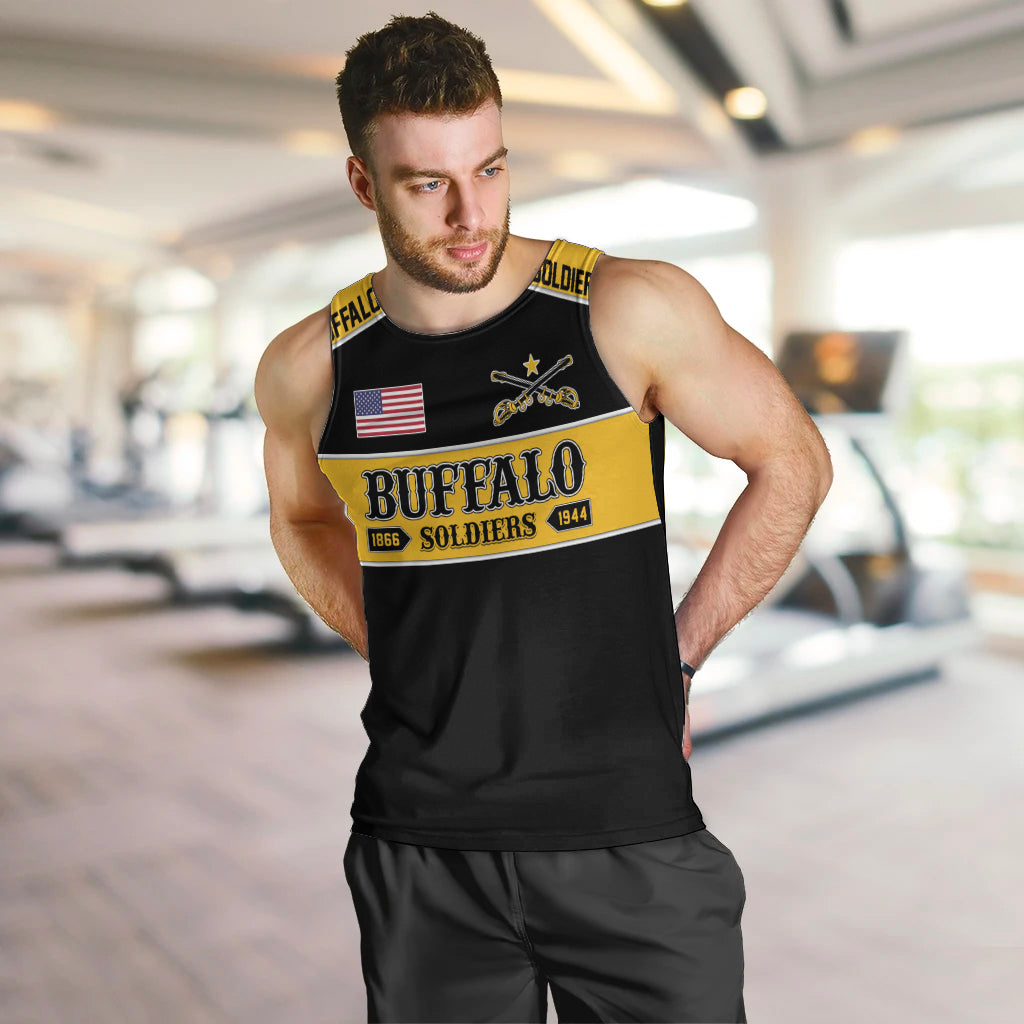 Personalised Buffalo Soldiers Men Tank Top History of Heroes - Wonder Print Shop