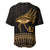 Ancient Egypt Eye of Horus Baseball Jersey Gold Intricate Feathers