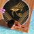 Ancient Egypt Eye of Horus Beach Blanket Gold Intricate Feathers