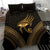 Ancient Egypt Eye of Horus Bedding Set Gold Intricate Feathers