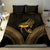 Ancient Egypt Eye of Horus Bedding Set Gold Intricate Feathers