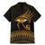 Ancient Egypt Eye of Horus Family Matching Mermaid Dress and Hawaiian Shirt Gold Intricate Feathers