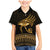 Ancient Egypt Eye of Horus Family Matching Mermaid Dress and Hawaiian Shirt Gold Intricate Feathers