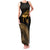 Ancient Egypt Eye of Horus Family Matching Tank Maxi Dress and Hawaiian Shirt Gold Intricate Feathers