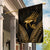 Ancient Egypt Eye of Horus Garden Flag Gold Intricate Feathers