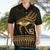 Ancient Egypt Eye of Horus Hawaiian Shirt Gold Intricate Feathers