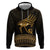 Ancient Egypt Eye of Horus Hoodie Gold Intricate Feathers