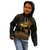 Ancient Egypt Eye of Horus Kid Hoodie Gold Intricate Feathers