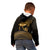 Ancient Egypt Eye of Horus Kid Hoodie Gold Intricate Feathers