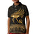 Ancient Egypt Eye of Horus Kid Polo Shirt Gold Intricate Feathers