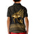 Ancient Egypt Eye of Horus Kid Polo Shirt Gold Intricate Feathers