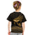 Ancient Egypt Eye of Horus Kid T Shirt Gold Intricate Feathers