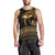 Ancient Egypt Eye of Horus Men Tank Top Gold Intricate Feathers