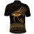 Ancient Egypt Eye of Horus Polo Shirt Gold Intricate Feathers