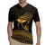 Ancient Egypt Eye of Horus Rugby Jersey Gold Intricate Feathers