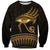 Ancient Egypt Eye of Horus Sweatshirt Gold Intricate Feathers