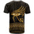 Ancient Egypt Eye of Horus T Shirt Gold Intricate Feathers