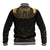 Ancient Egypt Scarab Baseball Jacket Black Gold