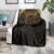 Ancient Egypt Scarab Blanket Black Gold