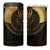 Ancient Egypt Scarab 4 in 1 Can Cooler Tumbler Black Gold