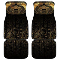 Ancient Egypt Scarab Car Mats Black Gold